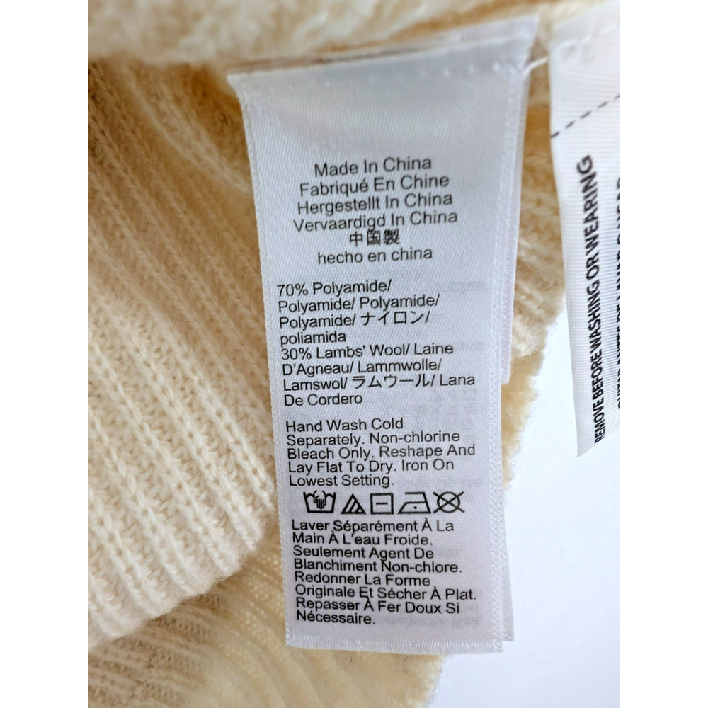 NWT J. Crew Fair Isle Mockneck Pullover Sweater Cream Lambswool Classic Preppy - Picture 7 of 11